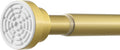 Tension Curtain Rod 31 to 75 Inch Gold Spring Tension Rods for Windows Adjustable Curtain Rod No Drilling Expandable Pressure Curtain Rod Shower Rods for Closets,Bathroom,Kitchen,Doorway