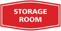 Signs ByLITA Fancy Storage Room Sign (Red) - Large 5 Pack