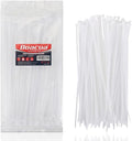White Zip Ties Heavy Duty 12 inch,100 Pack,50LB, Cable Ties, Clear Zipties | Premium Nylon | UV Resistant | Weatherproof, Ideal for Indoor & Outdoor