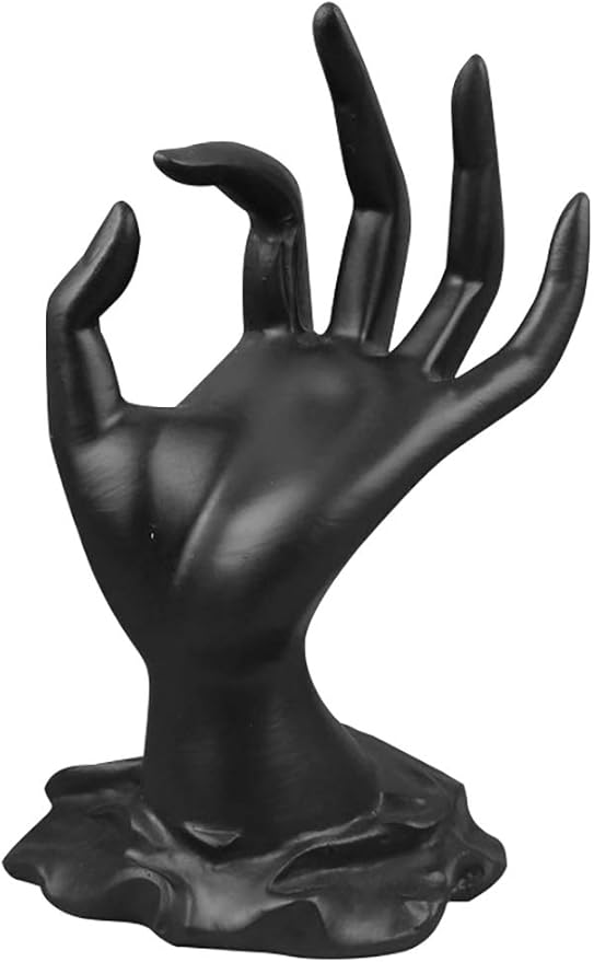 ChezMax Jewery Display Hand Ring Holder - Jewelry Organizer Stand, Necklace Stand, Jewelry Holder, Hand Model Holder Resin Mannequin Shaped Bracelet Holder Jewelry Display for Home Organization