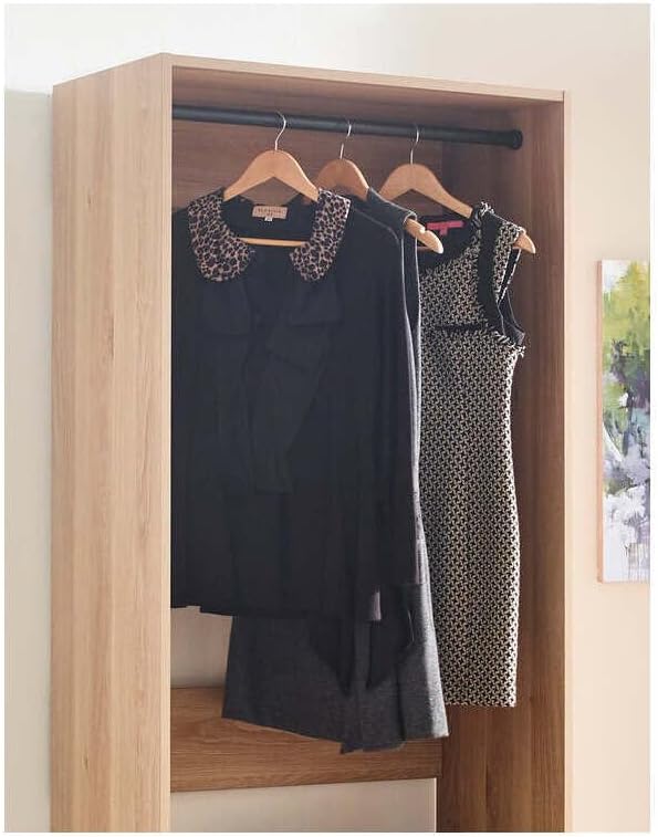 Maykoosh Closet System Organizer - Customizable Walk-in Wardrobe Storage Oak/Model B 1 Closet