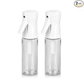 Spray Bottle for Hair, 2 Pack 95ml Small Continuous Water Mist Spray Bottle, Ultra Fine Mist for Face, Hairstyling, Salon, Cleaning, Toners, Hydration & Makeup, Travel Size Leak-Proof Bottles White