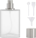 Frosted Glass Perfume Bottles Empty Refillable, 50ml /1.7oz Atomizer Sprayer, Cologne Bottles Empty with Perfume Dispenser