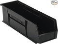 Quantum Storage QUS238 Ultra Stack and Hang Bins - 18" x 5-1/2" x 5" - 12 Pack