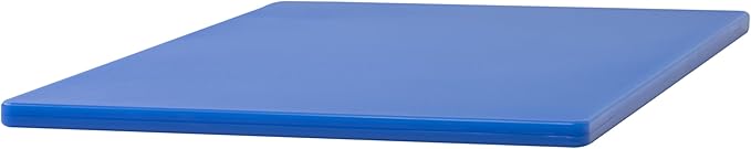Winco Heavy-Duty Plastic Cutting Board, 12" x 18" x 1/2", Blue (Set of 6)