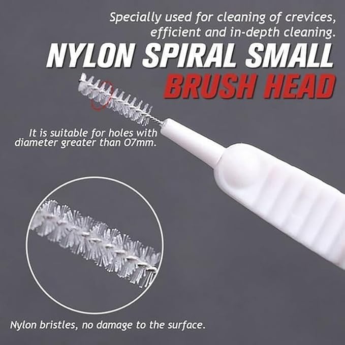 Gap Hole Anti-Clogging Cleaning Brush, 2026 Upgrade Shower Head Cleaning Brush for Small Hole Shower Head Cleaner Tool Multifunctional Holes Cleaning Brushs for Pore Small Nozzle Keyboard