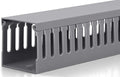 ZhiYo 2"H x 2"W Cable Raceway, 6ft Under Desk Wire Management Channel, Grey | Slotted Wire Duct, 2 Pack (3 ft Each), Heavy-Duty PVC Cable Management for Server Racks, Network Cables & Electrical Cabinets