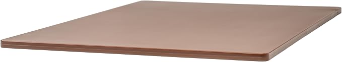 Winco Heavy-Duty Plastic Cutting Board, 18" x 24" x 1/2", Brown (Set of 6)