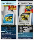 Cerama Bryte Cooktop Kit 10 oz & Stainless Steel Cleaner Kit 8 oz