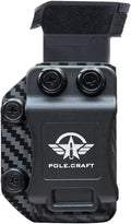 POLE.CRAFT IWB/OWB Magazine Holster Kydex - Mag Carrier Fits: 9mm .40 Double Stack / 9mm .40 Single Stack - P365 1911 Glock 19 19X 17 26 27 28 43 22 23 25 26 27 31 32 33 34 35 37 38 Glock43X .. Mag