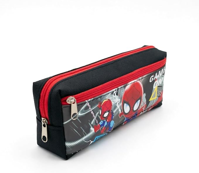 ACZHHZC Cute Spider Anime Pencil Case, Funny Cartoon Pen Pouch, Sturdy Zipper Portable Kawaii Stationery Organizer Bag for Men and Women (sp)
