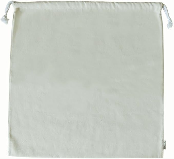 100% Cotton Canvas Travel Laundry Bag, 2-Pack