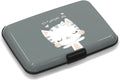 Mini RFID Blocking Credit Card, Cute Cat Wallet Credit Cards Holder Business Card Case Aluminum Metal Travel ID Case for Men Women