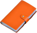 boshiho Leather Credit Card Holder Business Card Case Book Style 90 Count Name ID Card Holder Book