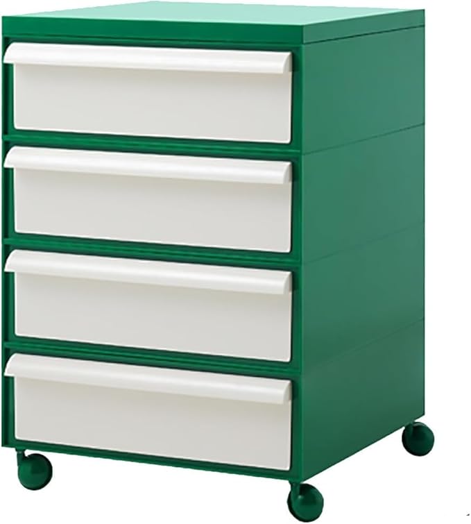 ELEFOCUS 5 Stackable Plastic Storage Bins, rotatable Storage cabinets and Drawers, Bedside Storage Units(Size:42x42x64cm(17x17x25inch),Color:E)