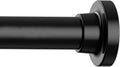Long Tension Curtain Rod 40-148inch Black Shower Curtain Rods no Drilling Adjustable Tension Rod for Windows,Shower,Patio,Doorway,Heavy Duty Spring Rods Diameter 1.26inch