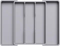 Lifewit Utensil Organizer for Kitchen Drawers, Expandable Cooking Utensil Tray, Adjustable Cutlery Silverware Flatware Holder, Plastic Spatula Tools Storage Divider, 13-22 x 15", Gray