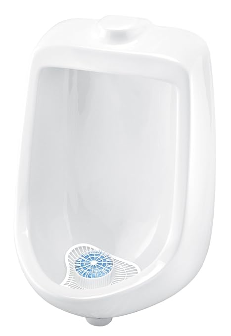 Big D 689 Extra Duty Urinal Screen with Non-Para Block, Cherry Fragrance, 1500 Flushes (Pack of 12) - Ideal for restrooms in offices, schools, restaurants, hotels, stores,White