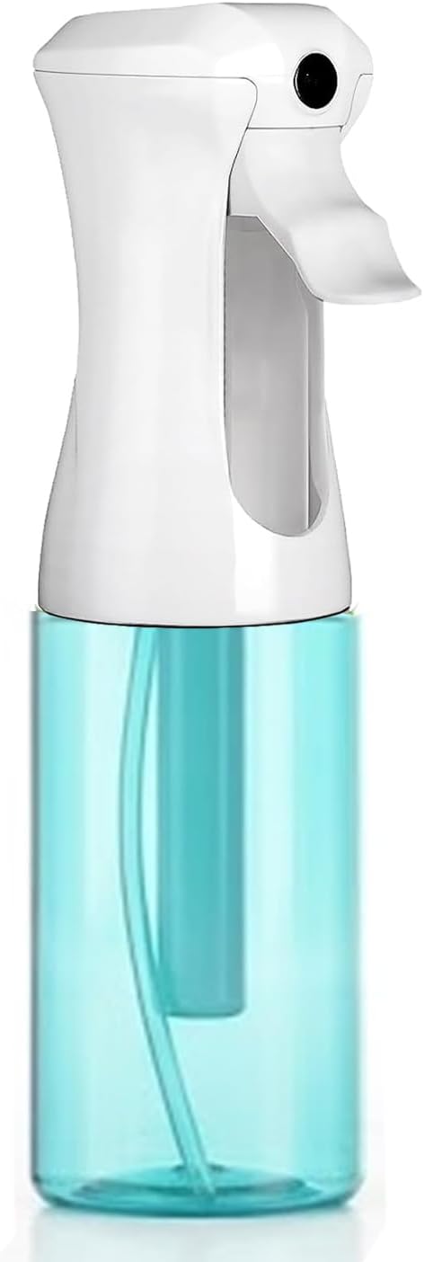 VIGOR PATH Continuous Mist Blue Spray Bottle 200ml Fine Mist for Hair | Ultra Fine Atomizer Leak Proof Ergonomic Construction 360 Refillable