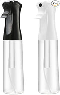THINTON Mist Spray Bottle for Hair (10oz/300ml) - 2 Pcs | Continuous Spray Bottle for Salons Cleaning Plants Gardening