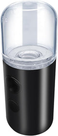 Face Mister,Portable Nano Mister for Eyelash Extensions Daily Care Black | Handheld Humidifier Facial Mister USB Rechargeable Nano Facial Mister with 1OZ Large Capacity Screwing Visual Water Tank
