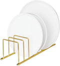 FitWell Kitchen Bakeware Organizer,Plate Racks,Rack for Plastic Lids,Cutting Boards,Cookie Sheets,Pots & Pans Holder,Compact Kitchen Storage,Cabinet Organizer (Gold)