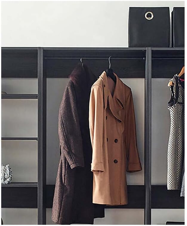 Maykoosh Closet System Organizer - Customizable Walk-in Wardrobe Storage Black/Model ECB 3 Closet