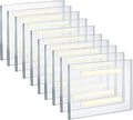Azar Displays 122030 8.5-Inch W by 5.5-Inch H Wall Mount Acrylic Frame Pack of 10 - Clear Acrylic Wall Frame with Sticky Back - Floating Wall Sign Holder - Adhesive Office Sign-Frameless Picture Frame