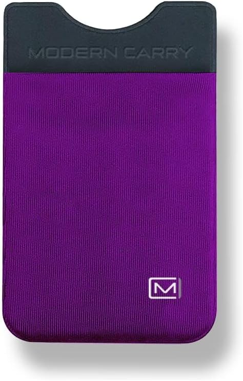 Modern Carry Ultra Thin Wallet for Men & Women, Single Pocket or 2 Slot Options, Slim Stretch Fabric Minimalist Front Pocket Card Holder