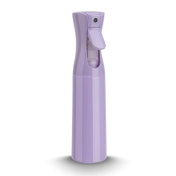 Spray Bottle for Hair (10.15OZ /300ML) Continuous Ultra Fine Mist Sprayer for Hair, Salons, Barber, Plants, Skin Care, 1 Plack Purple