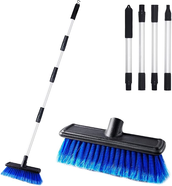 EVERRUSH 62" Car Wash Brush Mop with Long Handle Soft Bristle Scrub Car Washing