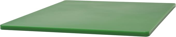 Winco Heavy-Duty Plastic Cutting Board, 15" x 20" x 1/2", Green (Set of 6)
