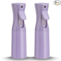 Spray Bottle for Hair (6.8OZ /200ML) Continuous Ultra Fine Mist Sprayer for Hair, Salons, Barber, Plants, Skin Care, Cleaning 2 Pack PURPLE