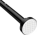 MEXAU Black Shower Curtain Rod 40-113 Inch Adjustable 1.26 Inch Diameter Tension Curtain Rod No Drill, Tension Rod for Window, Bedroom, Bathroom, Outdoor, Room Divider