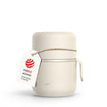 LARS NYSØM Stainless Steel Vacuum Insulated Food Jar - Leakproof Lunch Pot & Lunch Jar for Hot and Cold Food, Wide Mouth, Portable Soup Container for Work & Travel (Cream Beige, 12oz)