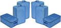 Travel Shoe Bags, Foldable Waterproof Shoe Pouches Organizer-Double Layer (6 Seablue Shoe Bags)