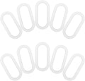FOMIYES 10pcs Plastic Cardboard Box Handles Heavy Duty Carry Handles for Moving Storage Organizers and Packing Boxes