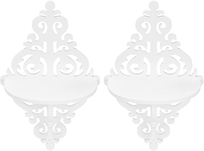 Cabilock 2pcs Wall Hanging Storage Racks Creative Shelves for Home Organization Stylish Decor for Living Room Bedroom Kitchen and Bathroom