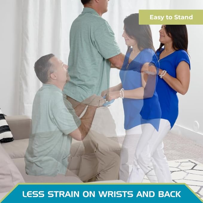 Able Life Universal Standing Handle, Portable Standing-Aid Equipment for Easy and Safe Transfers, Ergonomic Lift Assist Grab Bar for Adults, Seniors, and Elderly, Sit-to-Stand Lifting Aid, Blue