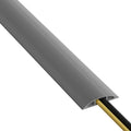 D-Line Cable Protector, 1/2 in H, 6 ft L, 2-3/8 in W, 1 Channel, PVC, Gray CC-4-1 Each