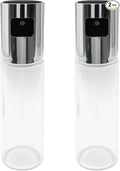 100 ml Oil Sprayer for Cooking, 2 Pack Reusable Food-Grade Olive Oil Bottle for Air Fryer, Salad, BBQ, Baking, Roasting