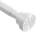Tension Curtain Rod 30 To 76 Inch White Tension Rods Adjustable Spring Loaded Curtain Rods 7/8" Curtains Rods No Drilling Tension Rods For Windows Bedroom Closet Doorway Door