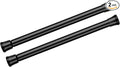 AIZESI Spring Tension Curtain Rods Short Tension Rod (Black,8" to 14"-2Pcs)
