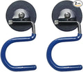 2PCS Broom Holder Magnetic Broom Hooks, Space-Saving Broom Mop Rake Rack, Stainless Steel Heavy Duty Broom Mop Handle Holder