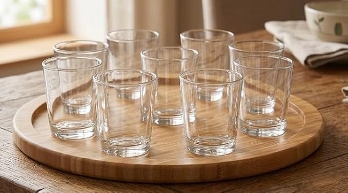 YBM HOME Bamboo Lazy Susan Single Turntable (18", 6)