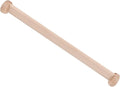 Wooden Closet Rod for Wardrobe 72-144 Inch Adjustable Clothes Hanging Rail Flange Support Solid Beech Wood for Organizing Bedroom and Closet Spaces