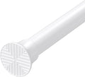 1Pcs Tension Curtain Rod 24 To 46 Inch White Shower Curtain Rod No Drilling Adjustable Spring Loaded Curtain Rods Shower Rods For Bathroom Windows Bedroom Closet Doorway Door