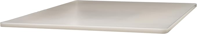 Winco Heavy-Duty Plastic Cutting Board, 18" x 24" x 1/2", White (Set of 6)