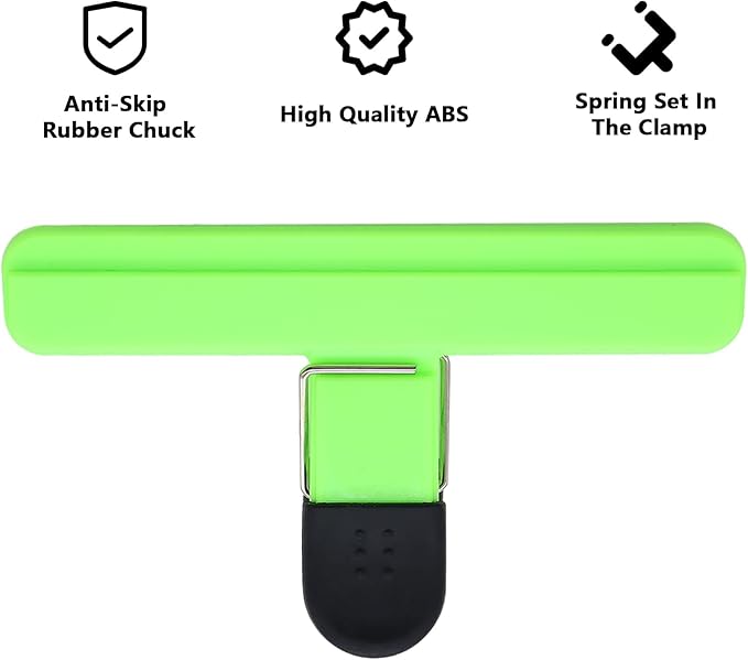 12Pack Large Chip,ULIFESTAR Food Clips,Upgrade Wide Open Bag Clips for Food Storage with Air Tight Seal Grip,Assorted Color(Green 15.3 * 8.6 * 2.5cm/6.02 * 3.39 * 0.98")