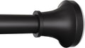 STARLATTA Adjustable Shower Curtain Rod 31-104 Inch, Never Rust Stainless Steel Black Tension Rod, 1" Heavy Duty No-Drill for Bathroom, Kitchen & Closet